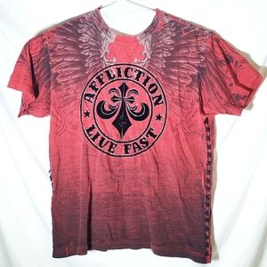 Affliction Live Fast Mens Shirt